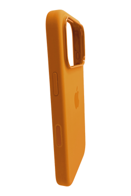 Силіконовий чохол with MagSafe для iPhone 17 Pro orange 1:1 Smart animation з кнопкою
