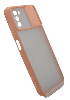TPU чохол Camshield mate для Samsung A03S pink шторка/захист камери