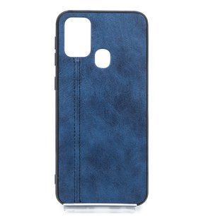 Чехол кожа Line для Samsung M31 blue