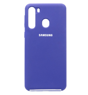 Силиконовый чехол Full Cover для Samsung A21 purple