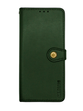 Чехол-книжка кожа для Xiaomi Redmi 14C green Getman Gallant PU