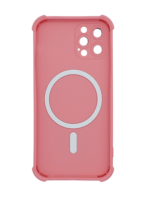 Силиконовый чехол Silk Touch with MagSafe для iPhone 12 Pro peach Full Camera