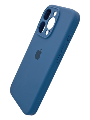 Силіконовий чохол Full Cover для iPhone 15 Pro blue cobalt Full camera