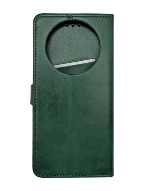 Чехол-книжка кожа для Xiaomi Redmi 14C green Getman Gallant PU