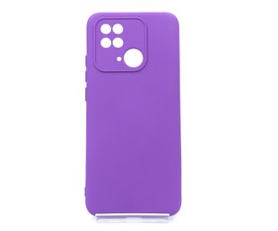 Силіконовий чохол Full Cover для Xiaomi Redmi 10C purple Full Camera без logo