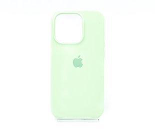 Силіконовий чохол Full Cover для iPhone 15 Pro fresh green (pistachio)