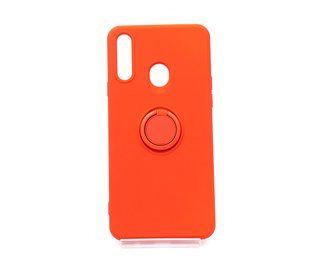 Чехол (TPU) Candy Ring для Samsung A20S red