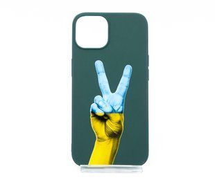 Силіконовий чохол MyPrint для iPhone 13 Перемога, Candy, forest green