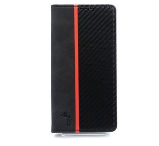 Чехол книжка Carbon для Xiaomi Redmi Note 10/Note 10S black (4you)