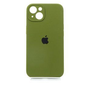 Силіконовий чохол Full Cover для iPhone 13 olive green Full Camera