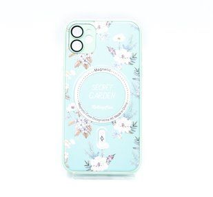TPU+PC чехол Secret Garden with MagSafe для iPhone 11 mint
