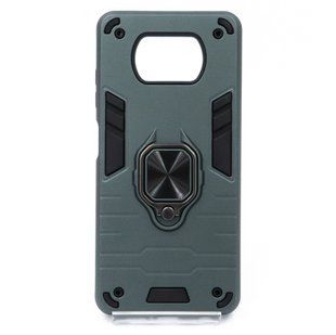 Чохол SP Transformer Ring for Magnet для Xiaomi Poco X3 green протиударний