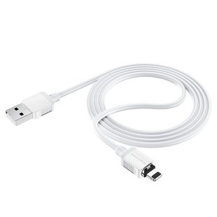 USB кабель Borofone BX57 Effective magnetic Lightning 2A/1m white