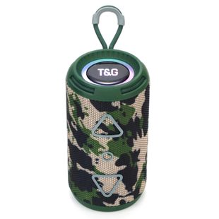 Bluetooth Колонка TG656 RGB с подсветкой, speakerphone, радио, camouflage