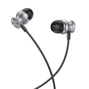 Навушники Hoco M106 Fountain metal з мікроф. metal grey