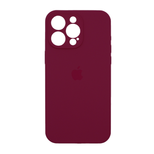 Силиконовый чехол Full Cover для iPhone 14 Pro Max marsala Full Camera