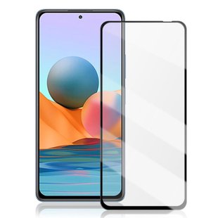 Захисне 10D скло Full Glue для Xiaomi Redmi Note 10 Pro Max black SP