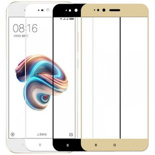 Защитное стекло для Xiaomi Mi A1/Mi 5X black s/s