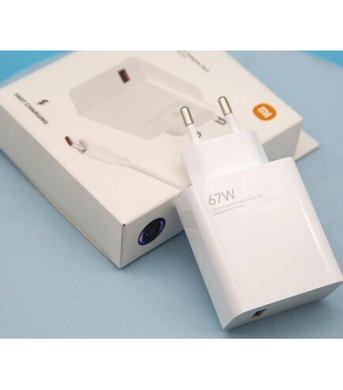 Сетевое зарядное устройство PD Xiaomi 67W+Type-C ORIGINAL white