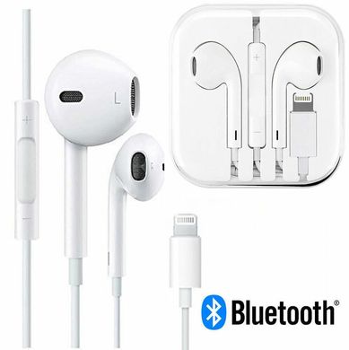 Навушники EarPods with Lightning Bluetooth Connect white