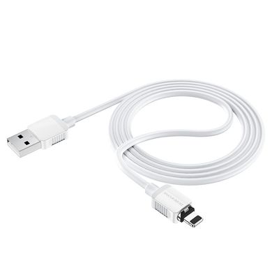 USB кабель Borofone BX57 Effective magnetic Lightning 2A/1m white