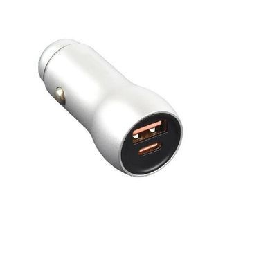 Автомобільний зарядний пристрій XO CC-20 PD+QC3.0 36W silver