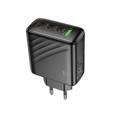 Сетевое зарядное устройство Hoco CS27A 3USB-C/1USB PD/QC 67W black