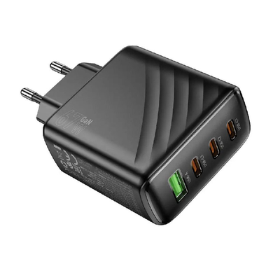 Сетевое зарядное устройство Hoco CS27A 3USB-C/1USB PD/QC 67W black