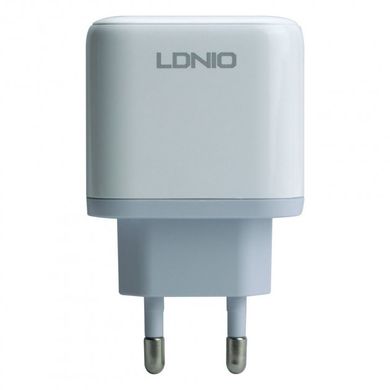 Мережевий зарядний пристрій LDNIO A2526C PD/QC 45W white