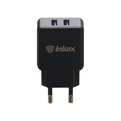 Сетевое зарядное устройство Inkax CD-01 Type-C 2.4A 2usb black