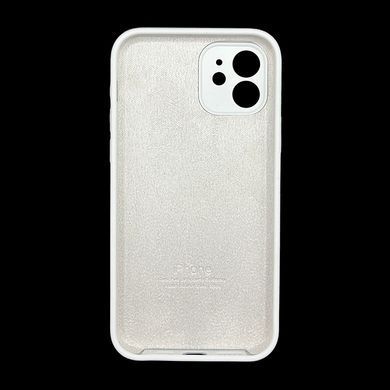 Силіконовий чохол Full Cover для iPhone 12 white Full Camera