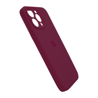 Силиконовый чехол Full Cover для iPhone 14 Pro Max marsala Full Camera