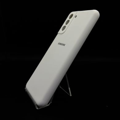 Силіконовий чохол Full Cover для Samsung S21+ white Full Camera