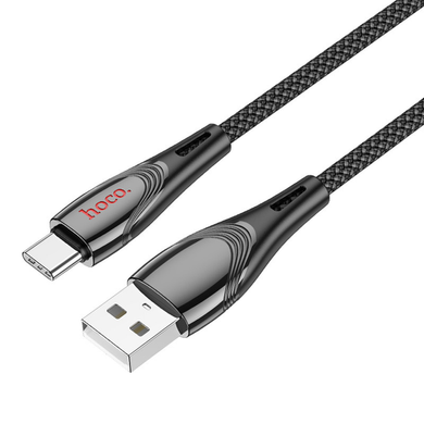USB кабель HOCO U133 Monte charging data cable Type-C 1,2 m Black