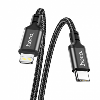 USB кабель Hoco X14 Double Speed PD 20W Type-C to Lightning black