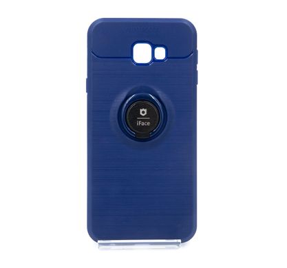 Силіконовий чохол iFace з кільцем Samsung J4 Plus (2018)/J415 blue