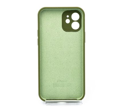 Силіконовий чохол Full Cover для iPhone 11 army green Full Camera