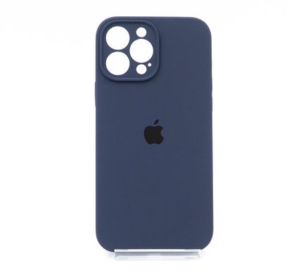 Силіконовий чохол Full Cover для iPhone 13 Pro Max midnight blue Full Camera