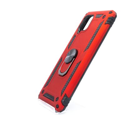 Чехол Serge Ring for Magnet для Samsung A42 5G red противоударный с магнит держателем