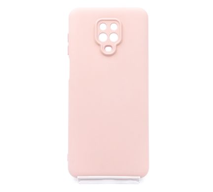 Силіконовий чохол Full Cover для Xiaomi Redmi Note9S/Note9Pro pink sand Full Camera без logo