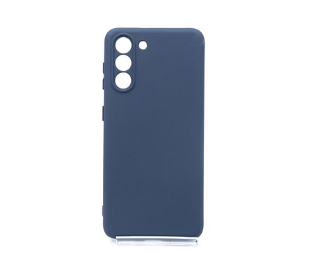 Силіконовий чохол Full Cover для Samsung S21 midnight blue Full Camera без logo