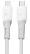 Кабель Ridea RC-SI35 SiliconePro Type-C to Type-C 60W 1m white