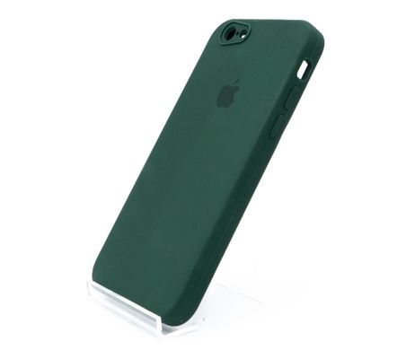 Силиконовый чехол Full Cover Square для iPhone 6 dark green Camera Protective