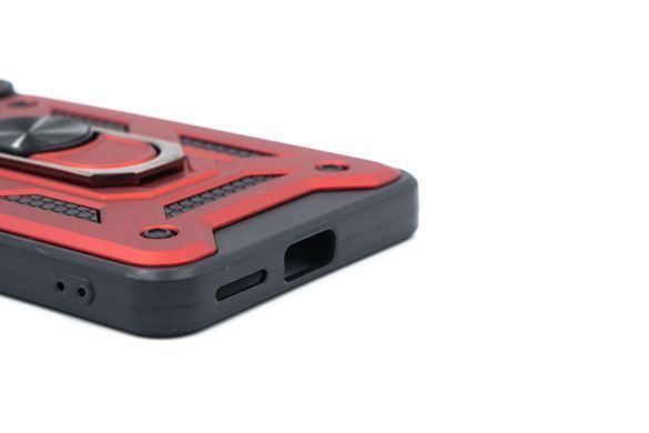 Чохол Camshield Serge Ring for Magnet для Xiaomi Redmi Note 11 Pro 4G/5G red протиуд. шторка/зах.кам