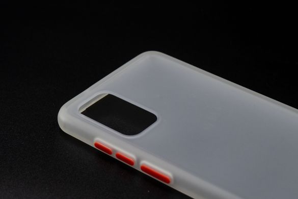 Чохол 2 в 1 Matte Color для Samsung S20+ white/red