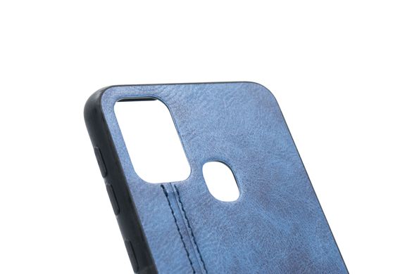 Чехол кожа Line для Samsung M31 blue