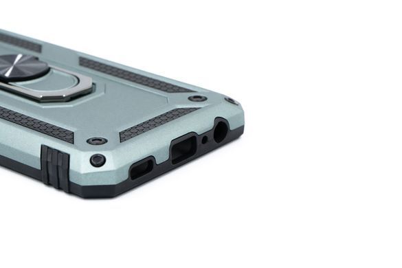 Чехол Serge Ring for Magnet для Samsung A03S green противоударный с магнитным держателем