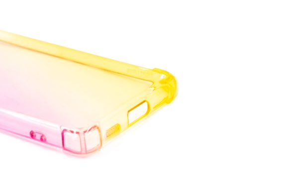 Силиконовый чехол WAVE Shine для Samsung S21 ultra pink/yellow