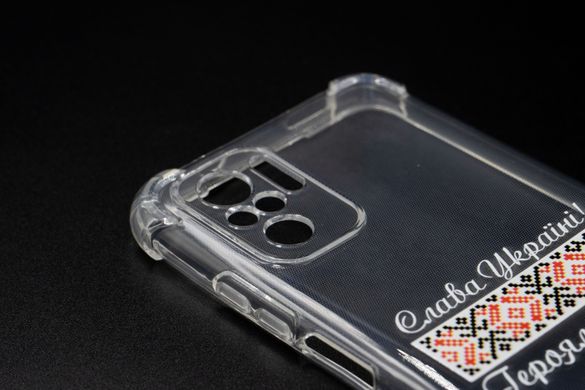 TPU чехол MyPrint для Getman Ease Xiaomi Redmi Note10 5G Full Camera clear (Героя Слава) red/black