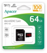 Карта пам'яті micro SDXC Apacer UHS-1 64GB 100MB/c + adapter